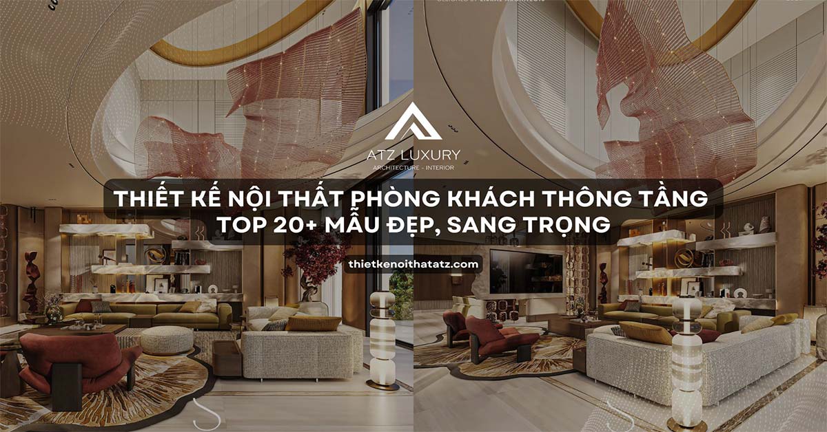 mau thiet ke phong khach thong tang dep