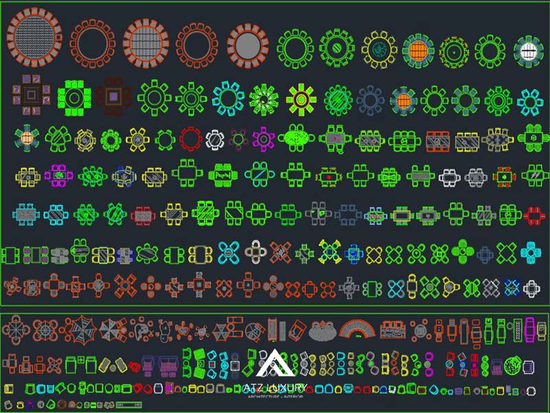 tai thu vien autocad ban ghe noi that mien phi 1