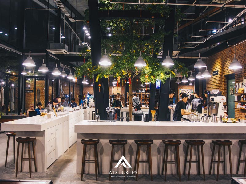 thiet ke quan cafe phong cach cong nghiep 10