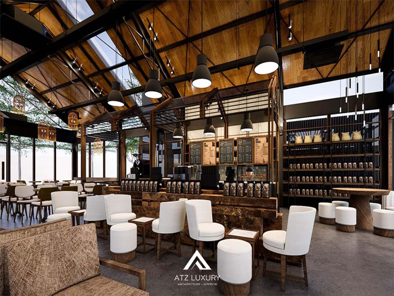 thiet ke quan cafe phong cach cong nghiep 18