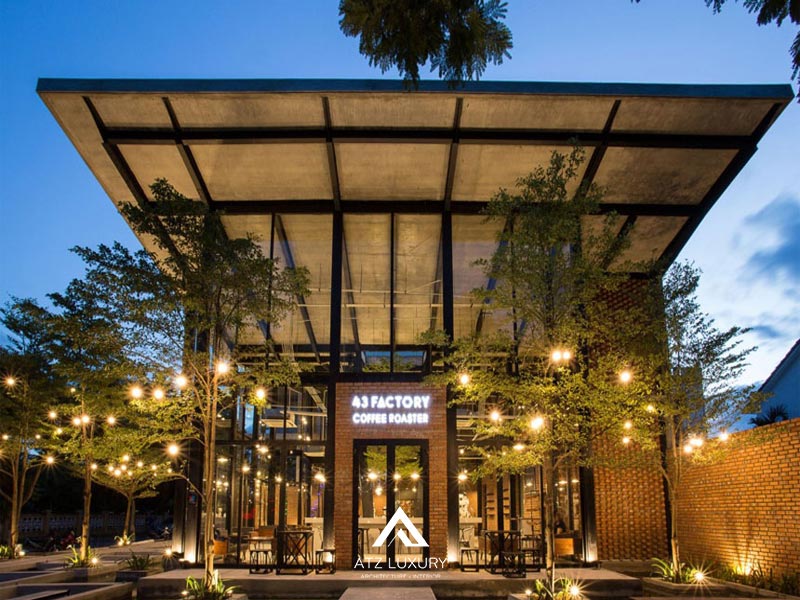 thiet ke quan cafe phong cach cong nghiep 9