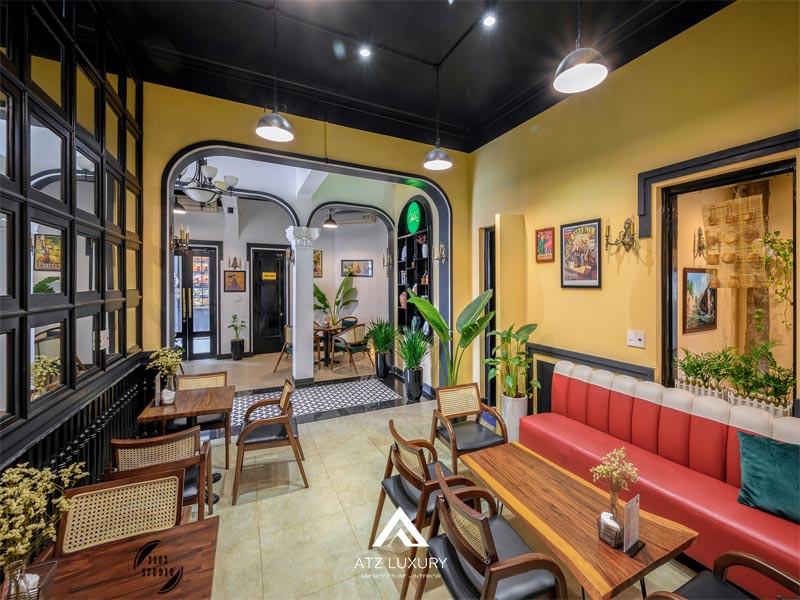 thiet ke quan cafe phong cach dong duong