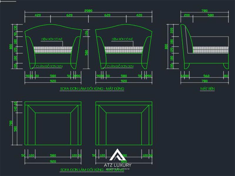 thu vien autocad ban ghe noi that 1