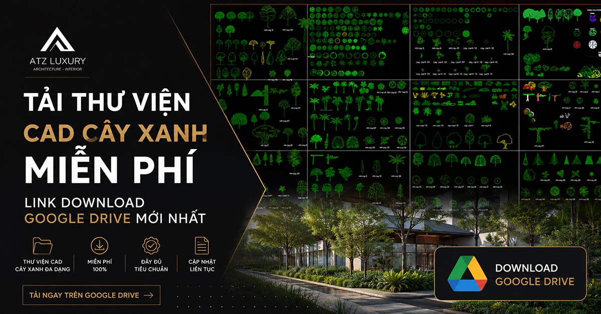 Tải Thư Viện CAD Cây Xanh Miễn Phí