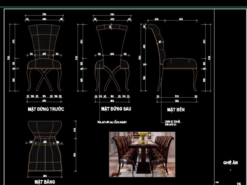 thu vien cad ban ghe 4