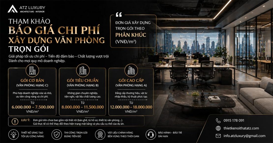 bao gia chi phi xay dung van phong