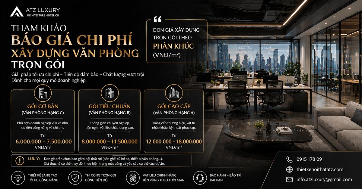 bao gia chi phi xay dung van phong