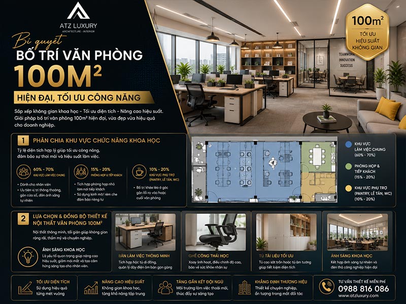 mau thiet ke van phong 100m2 dep hien dai tien nghi 2